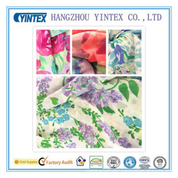 56"Knitted 100% Polyester Crepe De Chine Printed Fabric, 55D*70d/ 155X98